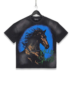 T-shirts oversize 100% coton personnalisés OEM pour hommes, impression DTG en polyester/coton de haute qualité, lavés au soleil et délavés à l'acide - Product Image 3