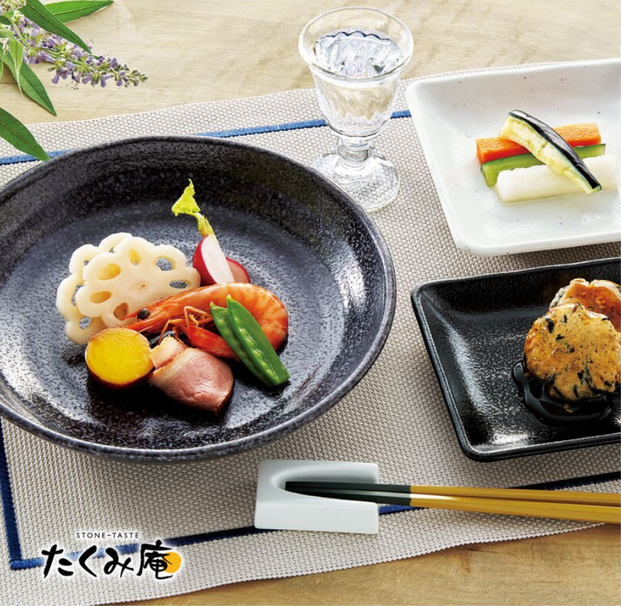 Japanese Sushi Plates Set Of 4, Ceramic Rectangular Platters Medium, QD