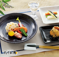 Fournitures de restaurant japonais HORECA Assiette ronde et rectangulaire pour sushi Fabriqué au Japon Plats en mélamine de haute qualité OEM personnalisé