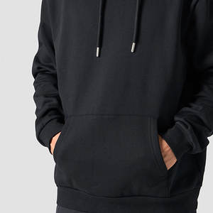 Sweat à capuche pour hommes personnalisé ODM de l'usine Sweat-shirt à capuche confortable en polyester/coton solide pour l'hiver par temps froid - Product Image 2