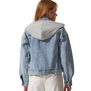 Chaquetas de Mujer Lisas con Diseño de Sudadera, de Algodón 100% Elástico, Ajuste Delgado, Venta Caliente, Precio de Fábrica al Por Mayor - Product Image 3