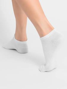 Nouveau Cool été court Tube chaussettes ensemble 5 paires/lot couleur blanche cheville pied couverture à la mode utilisation quotidienne avec Logo du corps pour hommes femmes - Product Image 3