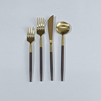 Ensemble de couverts en acier inoxydable de conception créative avec poignée ronde en émail blanc nacré, argent personnalisé, fait à la main
