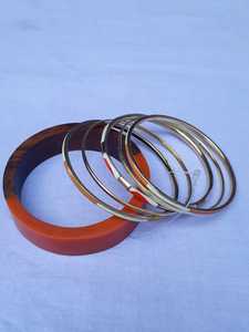 Ensembles de Bracelets Joncs Vintage en Résine Acrylique de Haute Qualité, Style Bois Coloré, Bracelets Unisexe, Bijoux Tendance, Anniversaire - Product Image 4
