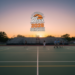 Maglietta a Maniche Lunghe per Laurea di Basket 2026 - Papà Orgoglioso - Regalo Promozionale Personalizzabile - Product Image 3