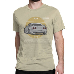 เสื้อยืดแบบสวมศีรษะน้ำหนักเบาเสื้อยืดออกแบบเองได้สำหรับผู้ชายเสื้อผ้าลำลองผ้าแคนวาสสำหรับฤดูใบไม้ผลิฤดูร้อน - Product Image 1