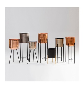 Support de pot de fleurs en aluminium de qualité supérieure, revêtement en poudre, couleur personnalisée, taille personnalisée, pour intérieur/extérieur, jardin domestique - Product Image 5