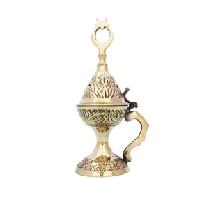 Hot Rating Reliable Smelling Product Hand Engraved Design Brass Free Standing Incense Burner At Competitive Prices