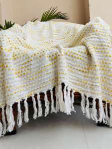 Cotton Other Blanket High Quality Customized Cotton Woven Throw Blankets Throw For Home Decorative Light Cotton Throw - Product Image 4