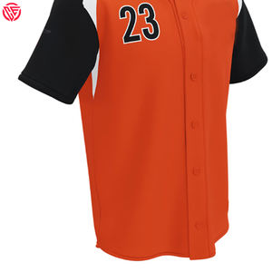 Maillot de baseball à boutons complets Meilleur design Léger Impression de logo personnalisé Vêtements de sport Prix bon marché et bon matériel - Product Image 6