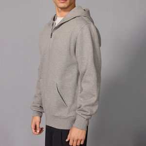 เสื้อฮู้ดมีซิปสำหรับผู้ชายผ้าฟลีซนุ่มอบอุ่นแขนยาวลำลองฤดูหนาวกลางแจ้งแนวสตรีทสวมใส่ได้ทุกวันสไตล์ใส่สบาย - Product Image 3