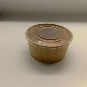 Vente en gros de bols à salade en papier personnalisés avec feuille d'or, revêtement PE, qualité alimentaire, étanches, résistants à la graisse, jetables, pour sushis et sandwichs - Product Image 4