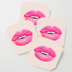 Hot Selling Customized Promotion Various Design Natural Color Acacia Wooden with Enamel Printed <b>Coasters</b> 4 Pcs <b>Set</b> - Product Image 5