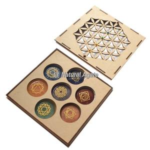 Juego de 7 Chakras Coloridos con Piedras de Chakra, Caja de Regalo con Árbol Sagrado - Product Image 6