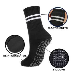 Calcetines de Trampolín Antideslizantes con Logotipo Personalizado, Calcetines de Algodón para Pilates y Yoga, Calcetines de Compresión hasta la Rodilla para Jóvenes - Product Image 2