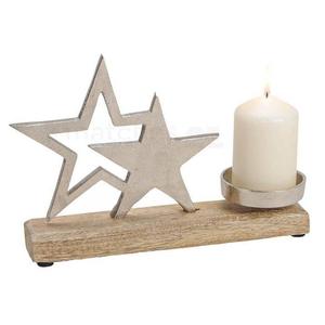 Wooden Elephant <b>Tea</b> <b>Light</b> Candle Holder Stand for Diwali <b>Christmas</b> Home Decoration Wooden Block Print Elephant Shaped Stand - Product Image 4