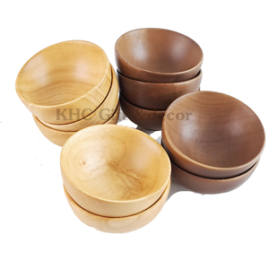 Service de vaisselle en bois ODM OEM écologique de l'usine du Vietnam bol à salade de riz personnalisé durable avec un nouveau design - Product Image 1