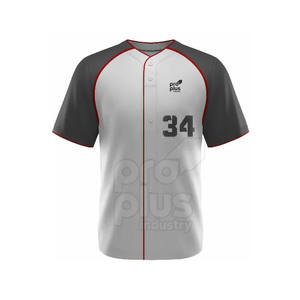 Customized Logo Breathable 100% Polyester V-neck Plus Size <b>Light</b> Weight Baseball Uniform Sets Oversized High Quality <b>Cheap</b> Price - Product Image 3