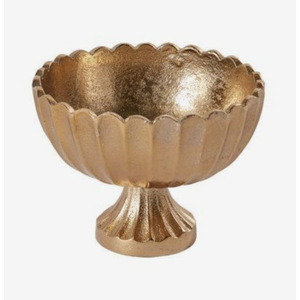 New Arrival Antique Design Wedding and Events Decor Chocolate Serving Bowl Prime Quality Metal Gold Polished Chocolate Bowl - Product Image 1