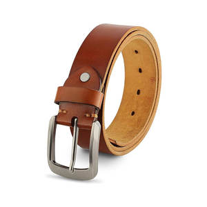 Factory Wholesale <b>Leather</b> <b>Belt</b> Fully Customized Custom Buckle Cow Hide <b>Leather</b> <b>Belt</b> For Online Sale - Product Image 1