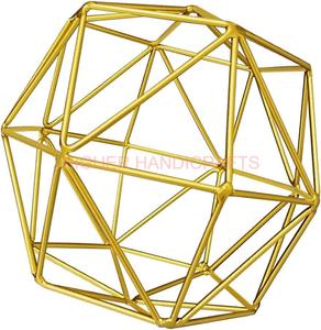 Sphère décorative Black & Gold Iron Band Objet noir métallique pour la décoration de salon Fabricant d'aluminium - Product Image 6