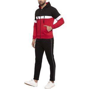 Survêtements à capuche zippés pour hommes, 100 % coton, confortables, séchage rapide, respirants, motif uni, grande taille, utilisation hivernale, design haut de gamme - Product Image 6