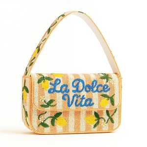 Sac à perles multicolores avec poignée, sac à main, sac à main décontracté, artisanat indien, fait à la main, sac baguette, - Product Image 3