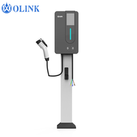 Olink J1772 Ev Şarj Konektörü Elektrikli Araç Şarj Adaptörü Şarj İstasyonu 22kw Kolon Tipi 2 Şarj Ünitesi