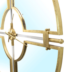 Horloge murale analogique de style antique personnalisable avec miroir et couleur et taille personnalisées pour la décoration de la maison et de l'hôtel - Product Image 4