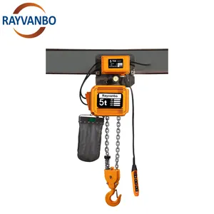 5ton Double Chain Double Speed ER Type 380V 50/60HZ 3P Electric Chain Hoist with Electric Trolley