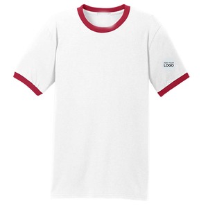 Camiseta de Manga Corta para Hombre, Estilo Ringer, Jersey Fino, Color Gris/Negro, Venta al Por Mayor - Product Image 2