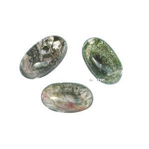 Cuenco de piedras preciosas de ágata musgo de forma ovalada aprox. Artesanía de piedra semipreciosa de 3 pulgadas para decoración del hogar - Product Image 1