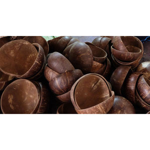 Bols en coquille de noix de coco du Vietnam de haute qualité faits à la main naturel Eco vente en gros salade de fruits smoothie bols emballage en Carton - Product Image 1