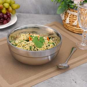 Tazón de Metal Versátil de la India, Estructurado para Mostrador de Cafetería, Exhibición de Comidas en Hoteles, Recepciones Familiares, Tazón para la Cena en Casa y Eventos - Product Image 4