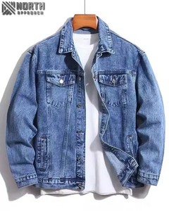 Vestes en jean confortables de couleur noire pour hommes les plus populaires avec prix bon marché bonne qualité dans le prix de gros vestes en jean à vendre - Product Image 6