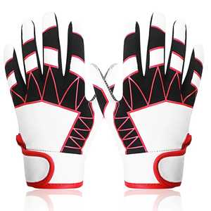 Guantes de bateo de béisbol de cuero personalizados Pro Grip, ligero y duradero para hombres, mujeres, tallas para jóvenes - Product Image 1