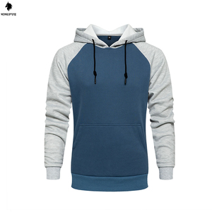 เสื้อฮู้ดแบบสวมหัวของผู้ชายผ้าฝ้าย100% สีทึบลำลองขนาดพิเศษมีฮู้ดพิมพ์ลายโลโก้แบบกำหนดเองสำหรับฤดูหนาว - Product Image 1
