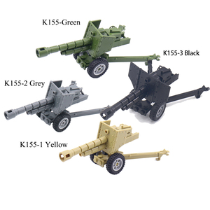 Juego de Juguetes Educativos de Armas Militares del Ejército de la Segunda Guerra Mundial, Cañón Obús, Figuras de Plástico, Piezas de Artillería - Product Image 6