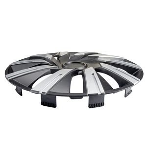 Kit Copricerchi Tecna 16 Pollici Argento e Nero - Product Image 2