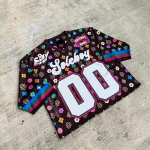 <b>Mesh</b> tShirt And <b>Short</b> Two Piece Set High Quality Custom LOGO Design StreetWear Jogging Wear Sweatsuits & Tracksuit Set - Product Image 4