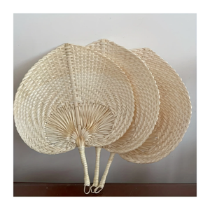 Éventail en forme de feuille de bambou du Vietnam fait à la main décoration de cérémonie extérieure écologique et idée cadeau d'événement traditionnel - Product Image 6