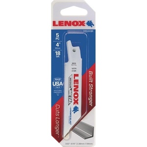 Lama per Sega <span class=keywords><strong>LENOX</strong></span> L.102mm B.19mm TPI 18 a 5 Fori - Product Image 1