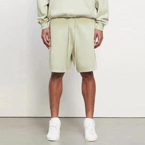 Shorts pour hommes, style streetwear mi-haut, élastiques, 5 pouces, mélange de polycoton, teinture unie, faible MOQ, livraison rapide, fabrication OEM, vente en gros - Product Image 3