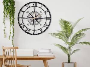 Nouvelle arrivée Horloge murale en bois Horloges murales décoratives noires et marron avec un design unique Meilleur cadeau d'anniversaire avec un faible quantité minimale de commande - Product Image 2