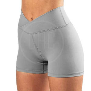Pantalones cortos Crossfit de algodón transpirable de cintura alta hechos a medida 2025 para mujer estilo informal-Tasa de venta completa para el verano - Product Image 1