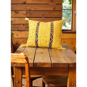Funda de Almohada Marroquí Hecha a Mano, Funda de Cojín Tradicional Bereber, Cojín Decorativo Boho para Sofá, Almohada Decorativa de Algodón para el Hogar - Product Image 1