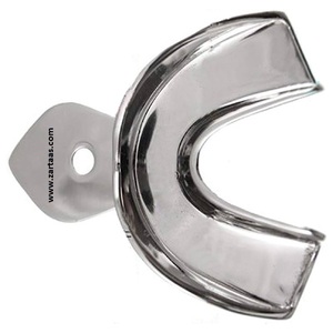 Bandeja de impresión no estéril de acero inoxidable de alta calidad para mandíbula inferior Fig 8. 55x37mm Fabricante y exportador - Product Image 6