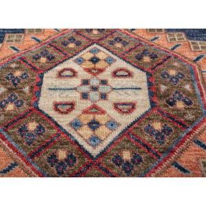 Tapis en laine noué à la main Savana Blue LCA-2351 9x12 rectangulaire à motif médaillon pour la décoration de la maison, du salon ou du couloir - Product Image 3