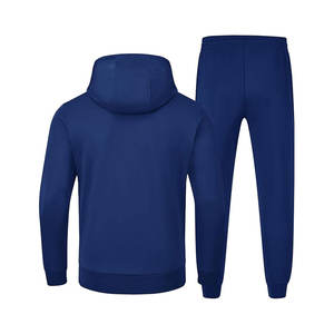 Chándal para hombre, conjunto de 2 piezas, pantalones para correr, prendas de vestir atléticas con bolsillos laterales, manga larga, chándal informal para gimnasio para correr - Product Image 3
