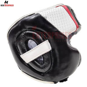 อุปกรณ์ป้องกันศีรษะทำจากหนังมืออาชีพปรับแต่งได้มีบริการ OEM - Product Image 3